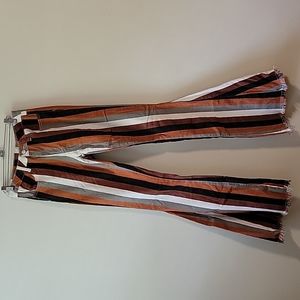 Striped Saints & Hearts flare jeans size S